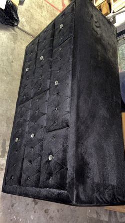 7 drawer dresser fabric color, black