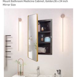 Gold Plastic Medicine Cabinet
