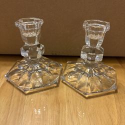 Pair Of Used Beautiful Taper Candlestick Holders