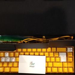 Ducky One 3 SF Mechanical Gaming Keyboard Yellow, 65%, UK, Cherry MX Black Switches