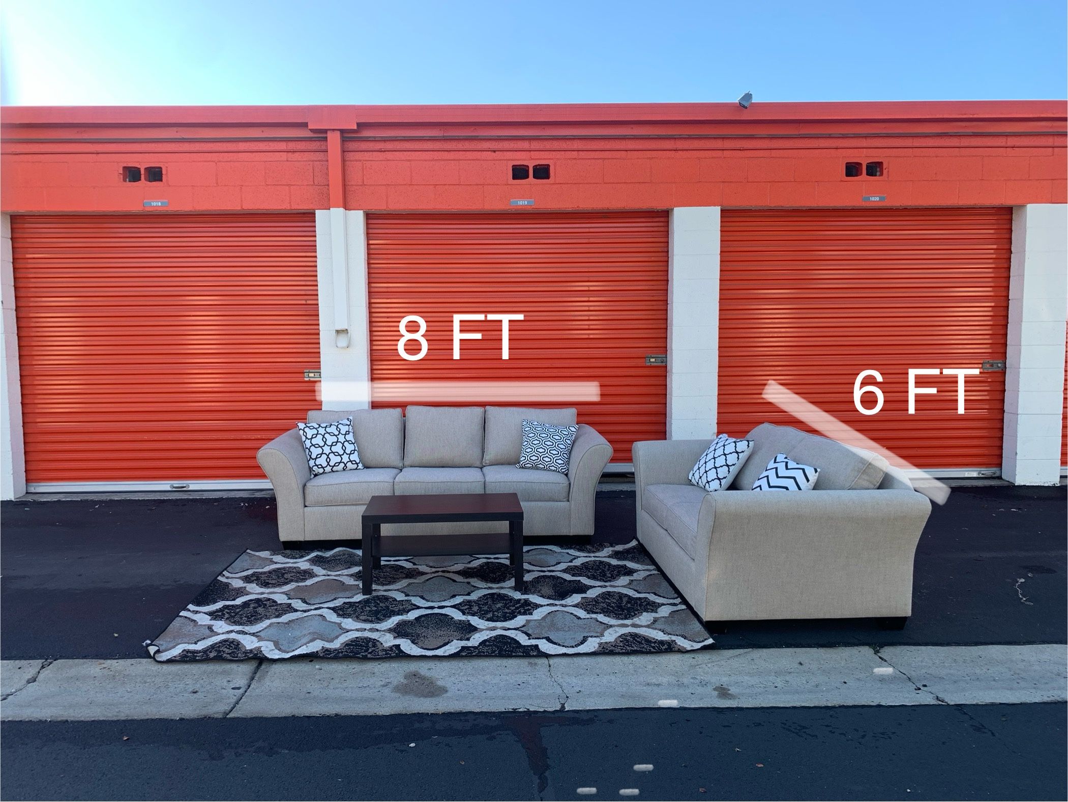 Gray Sofa And Loveseat