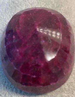 RUBY CORUNDUM OVAL FACETED 342.5 Cts GEMSTONE GLA CERTIFIED 111412