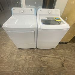 LG 27” White Washer And Electric Dryer 