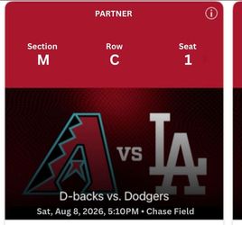 Arizona Diamondbacks vs Los Angeles Dodgers - Sat