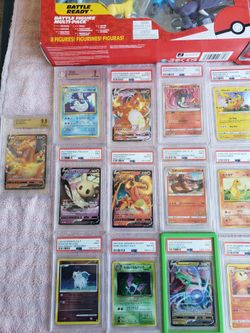 Big PSA 10 9.5 9 8.5 Lot Just 4 Charizard is already $700 so all 19 Pokémon Cards for $2000! Firm with toys. No 90 or under %. Trade & Cash Welcome