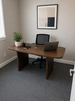 Modern Walnut Office Desk