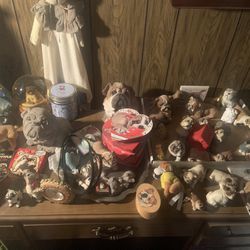 Animal Figurine Statues Popular Vintage From 70s To Early 2000s Englishbull Dog $1-$12 Each 