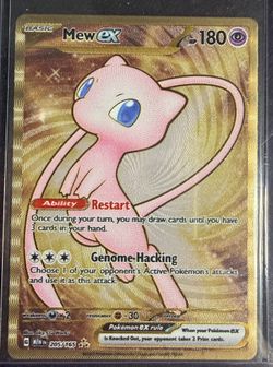 Mew ex (151 Metal Card)