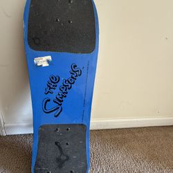 Rare Vintage Simpsons “Smell the Gravel” Skateboard-2000s Pop Art