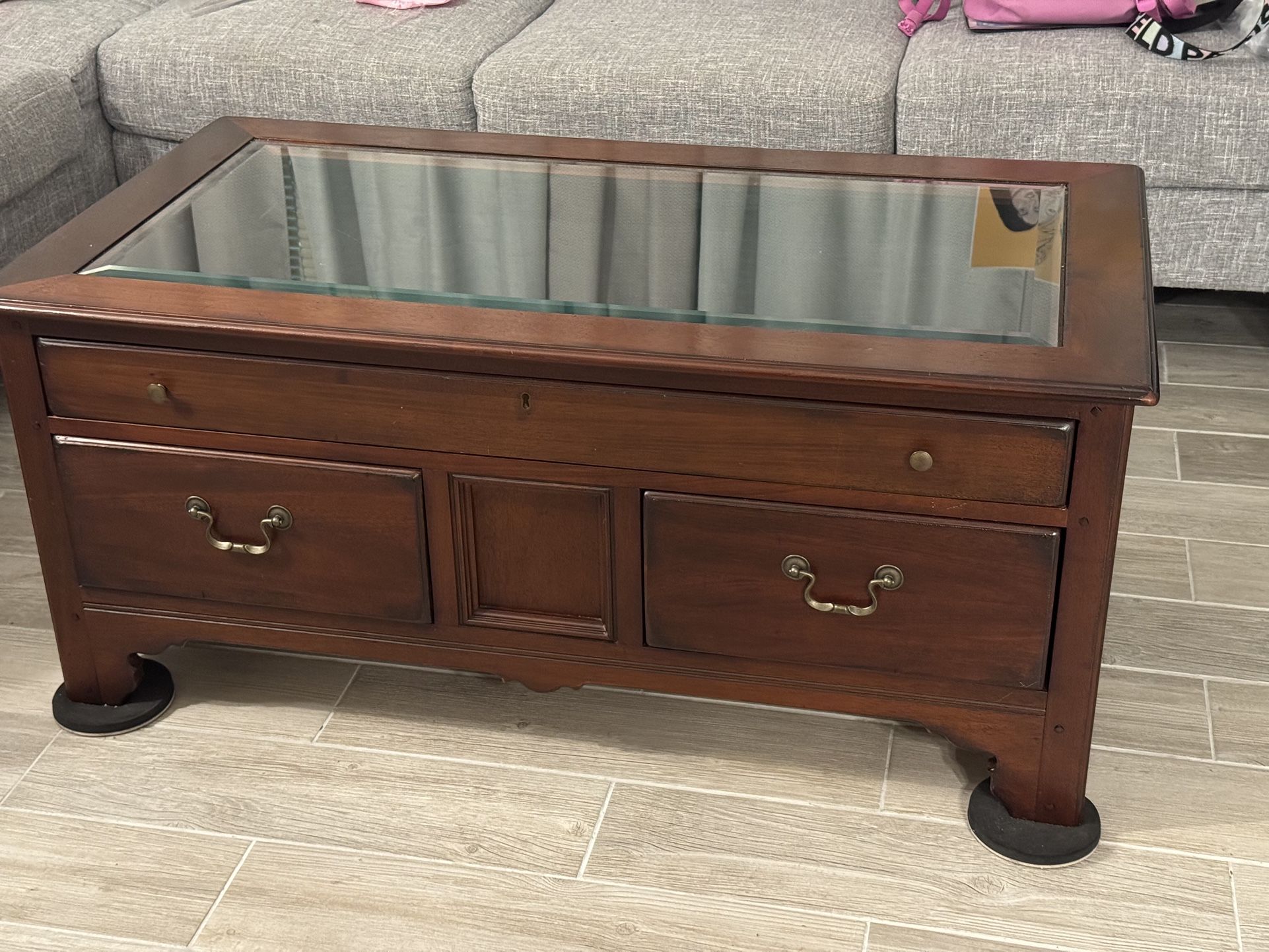 Glass Top Coffee Table