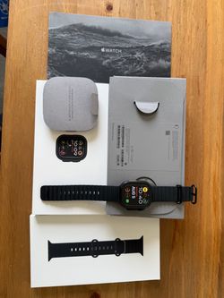 Apple Watch Ultra 2 with Ocean Band black
