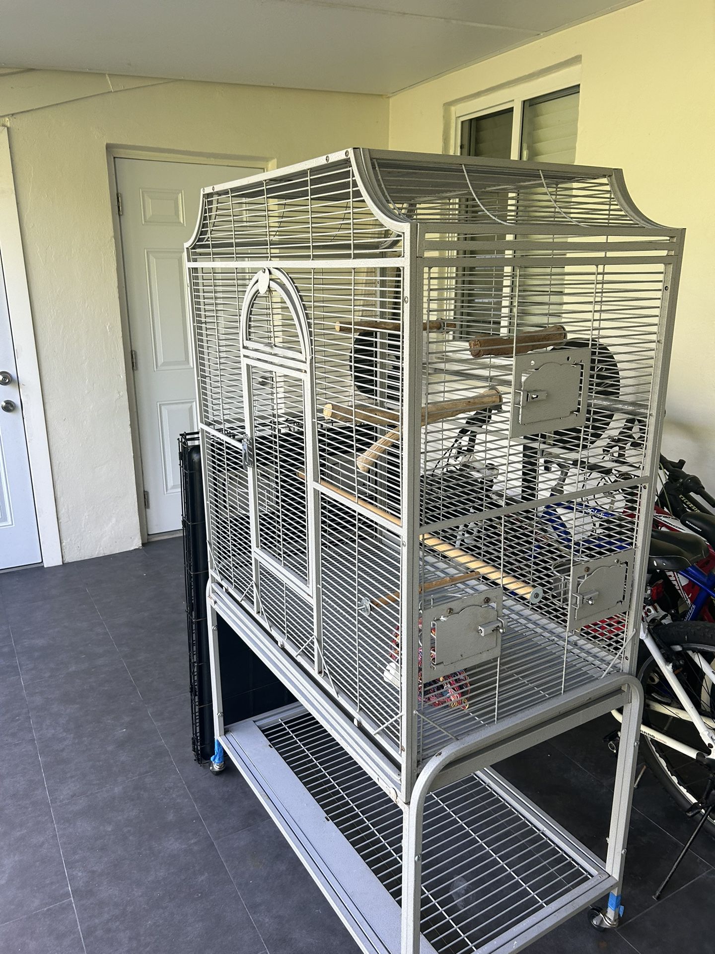 Big Cage For Birds Of Parrots. Very Clean