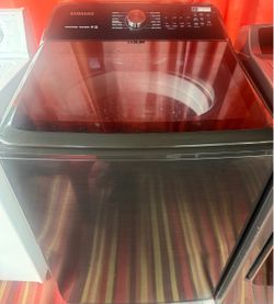 Like New Samsung High-Efficiency Glasss Top-load Washer Charcoal Chrome Shadow - DELIVERY AVAILABLE