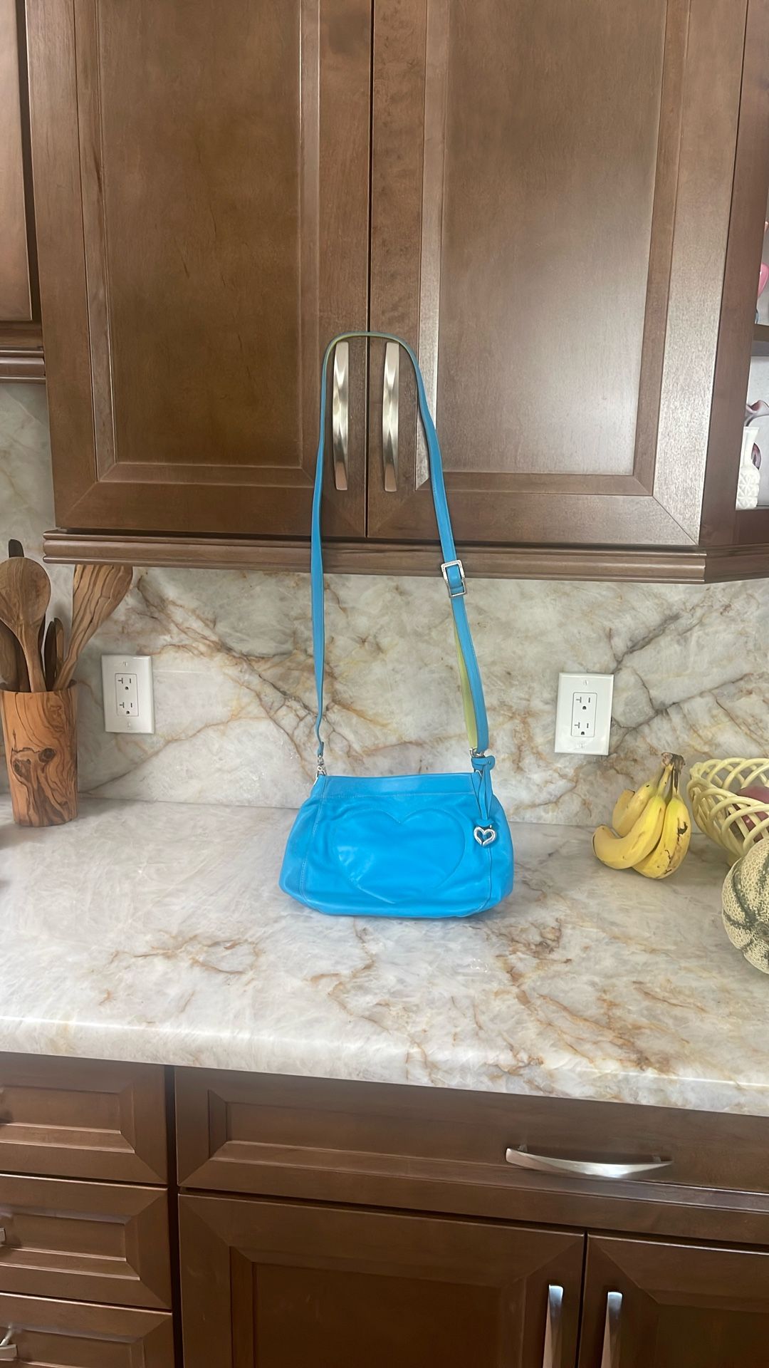 Lovely Brighton Aqua Blue Soft Leather Purse