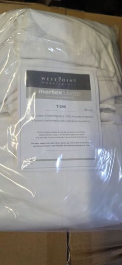 1 DOZEN OF NEW HOTEL KING PILLOW CASES