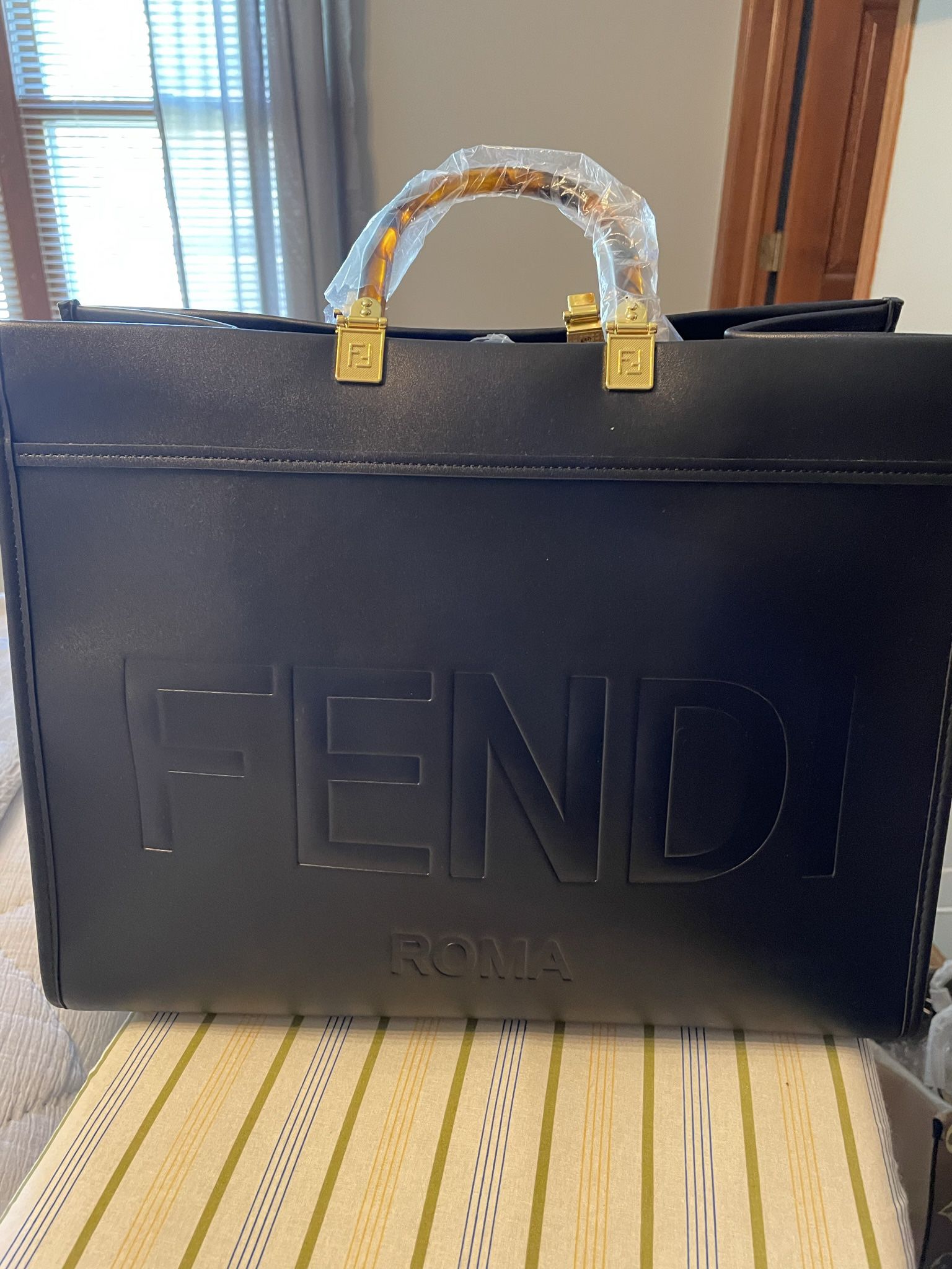 Large Matte Black Fendi Bag!!! Check Out All My Other Stuff!!!￼