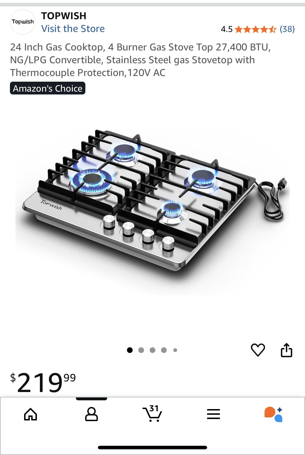 Brand New Cook Top