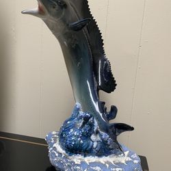 Porcelain Sailfish 16” Tall