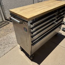 Tool Box With Butcher Block Top