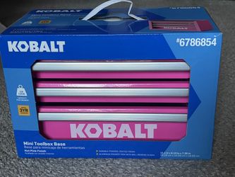 Kobalt Pink Mini Toolbox 3 Drawer