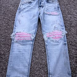 Pink Patch MX1 Amiri Jeans | Size 32