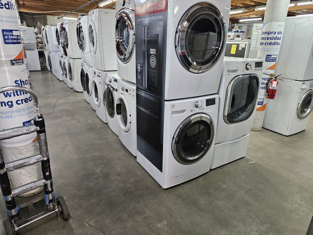 BLOW OUT SALE NICE CERTIFIED GENTLY USED SAMSUNG REFRIGERATOR LG STOVE GE MAYTAG Whirlpool Washer Dryer Bosh MAYTAG Appliances Free Warranty 