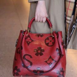 Embossed Red Bag