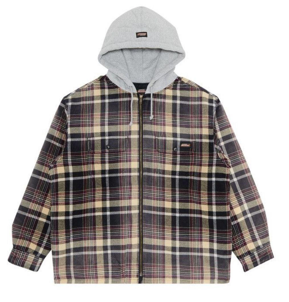 Supreme Dickies Plaid Hooded Zip Up