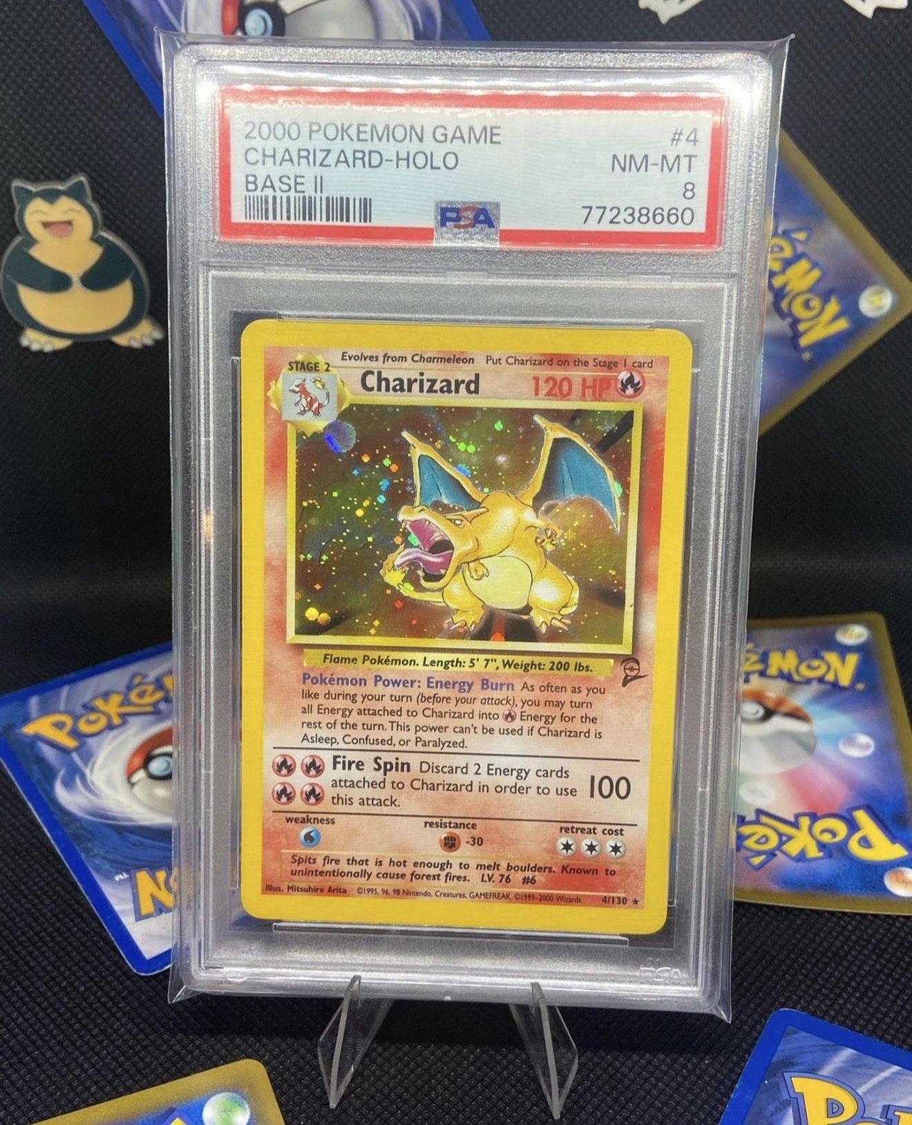Charizard Holo Base Set 2 PSA8 Pokemon Card & Hobbies