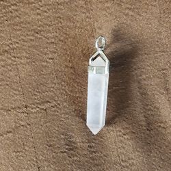 Single Point Clear Crystal Pendant 