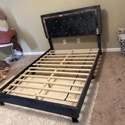 Gray Full Size Bed Frame