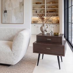 Mechy Brown Side Table