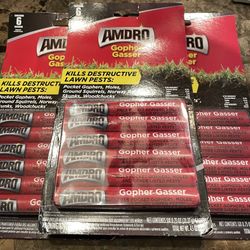 Brand New Amdro Gopher Gassers 