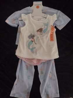 2T Carters Mermaid Jammie Set