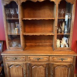 Three Piece Dining Room Set With Six Chairs 