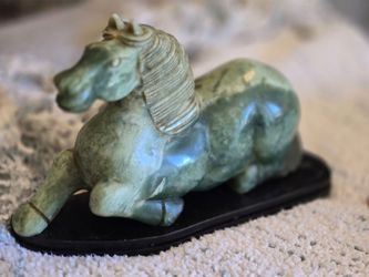 Jade Horse with Stand