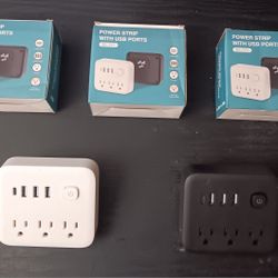 POWER WALL STRIP W/USB PORTS (EACH)