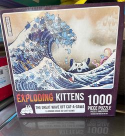New and Sealed Exploding Kittens Great Wave Puzzle