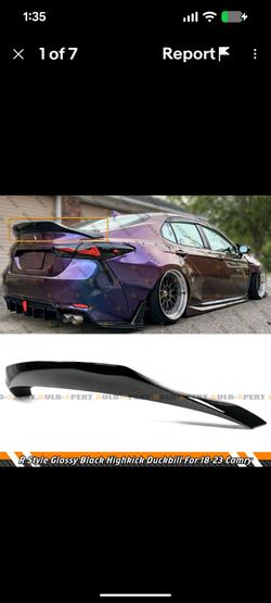2018-2024 Camry Trunk Spoiler Duckbill NEW