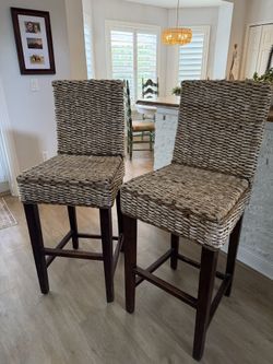Wicker Hightop Chairs