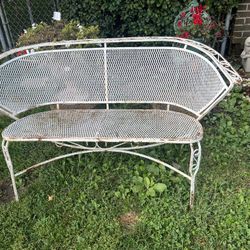 Cast iron bench H29” x  W55”