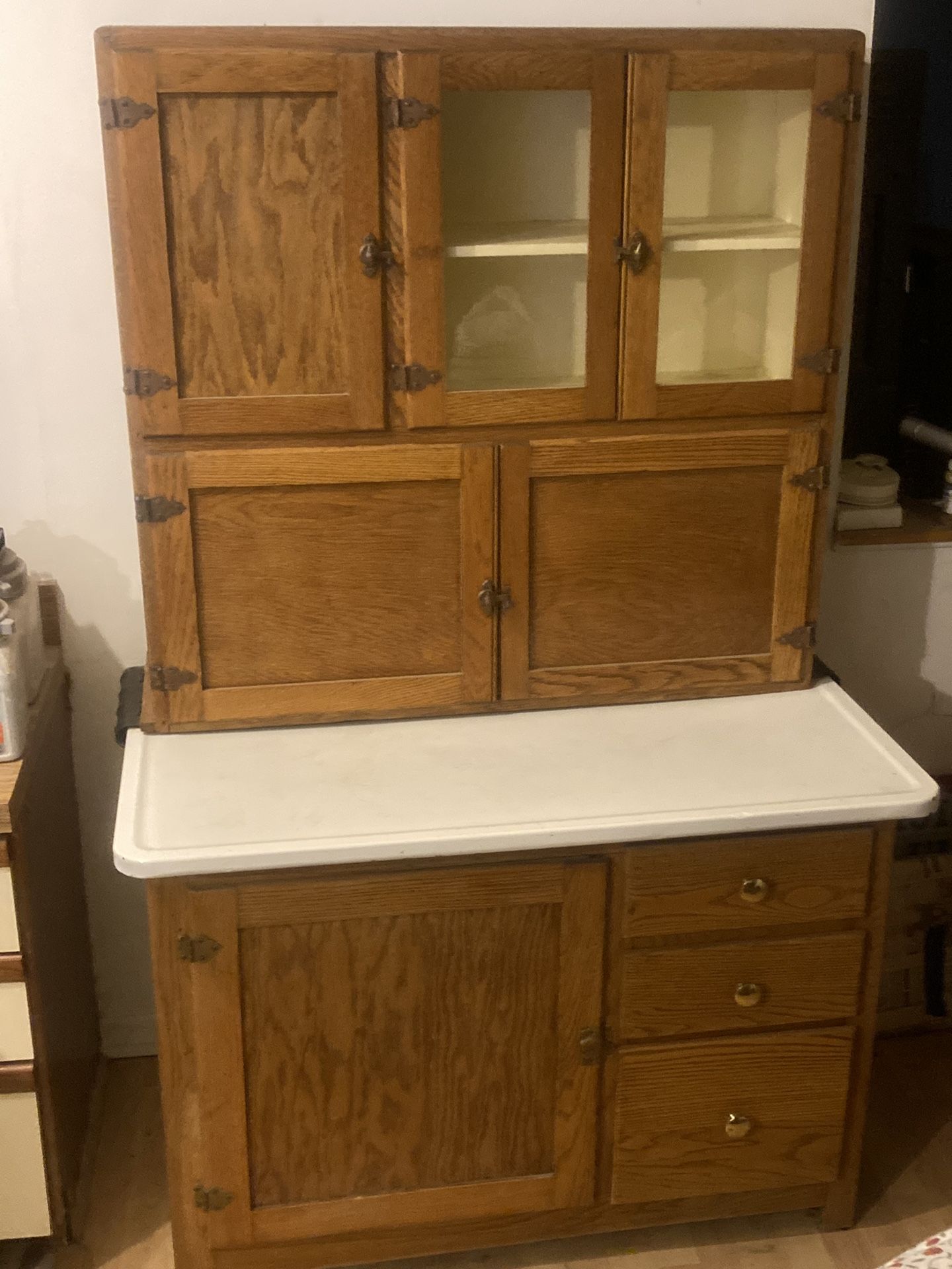 Oak Hoosier Cabinet