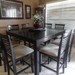 Dining Table + 8 Chairs For Sale (Great Condition)