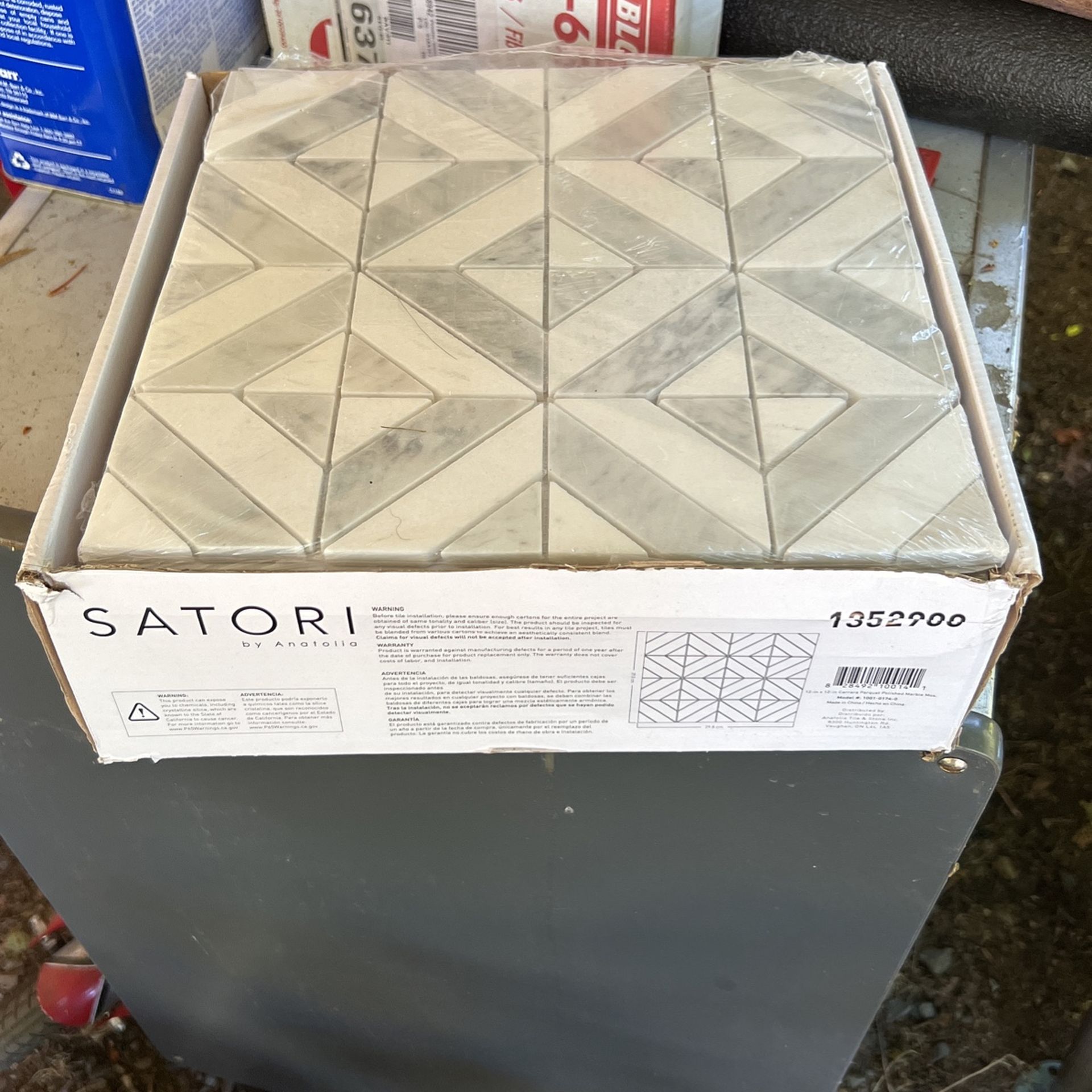 Carrera Marble parquet 12” x 12” tiles