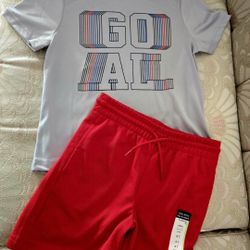 Boy's Shorts And Tee Set Size 4T 