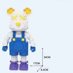 Bear Brick Color Way Blue Yellow And White 