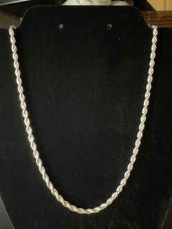 925 Sliver Plated  Rope Chain 