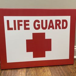 Life Guard Wooden Painting