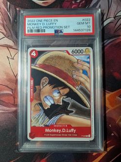 2022 One Piece Monkey D. Luffy Film Red Promo Set #022 PSA 10 LOW POP EN
