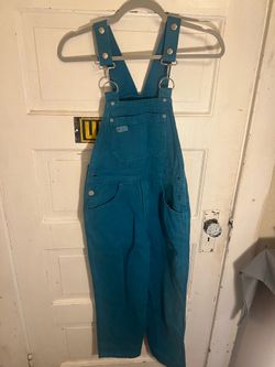 Vintage teal overalls